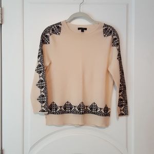 J. Crew Embroidered Light Weight Sweater